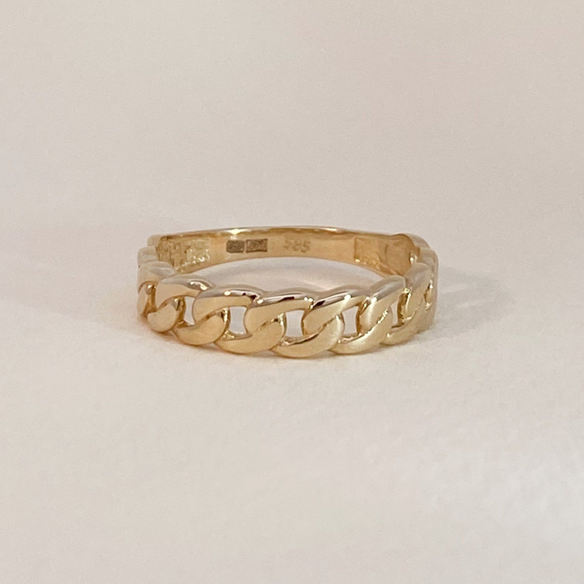 Chain Ring 14k Gold