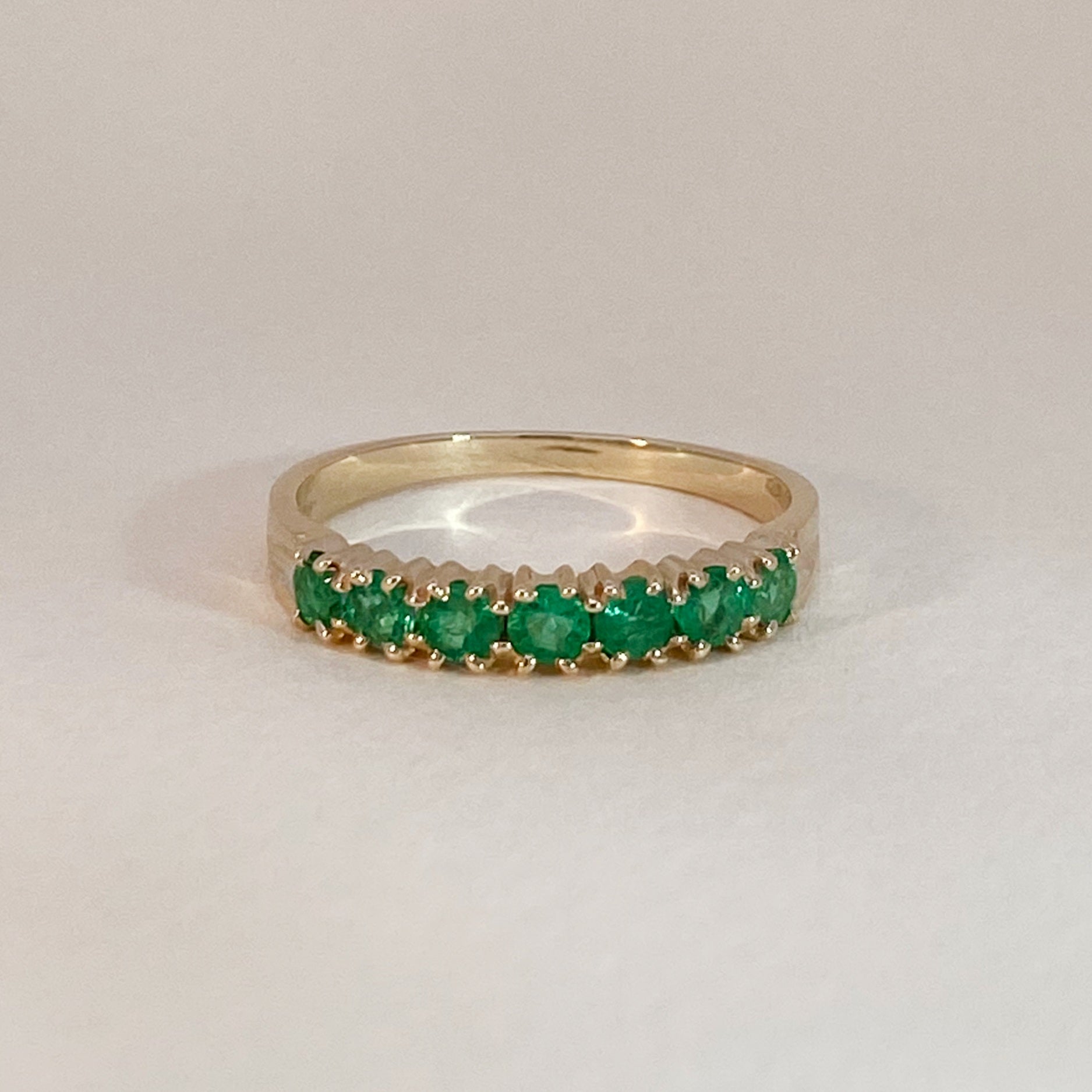 Emerald Row Ring