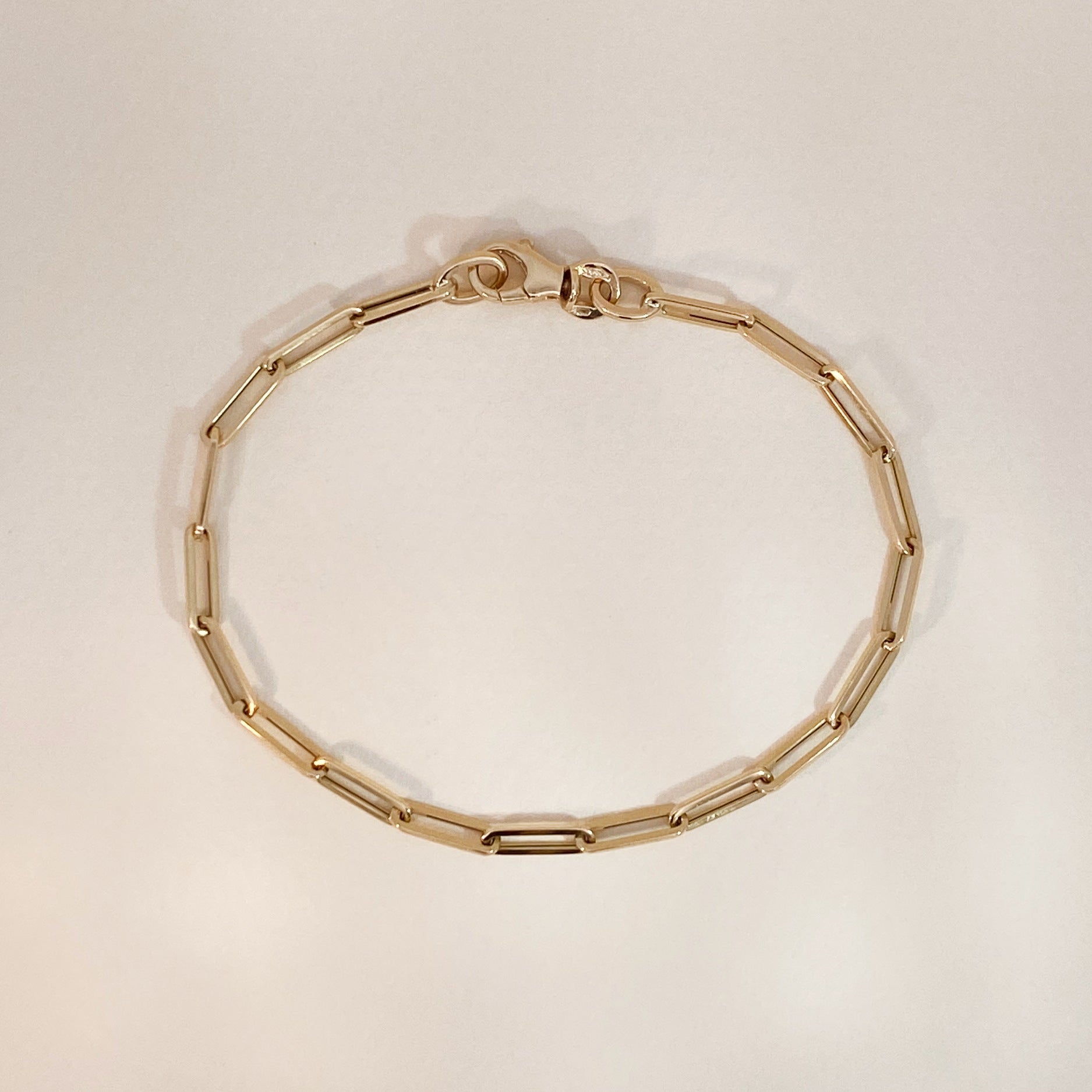 Golden Paperclip Bracelet