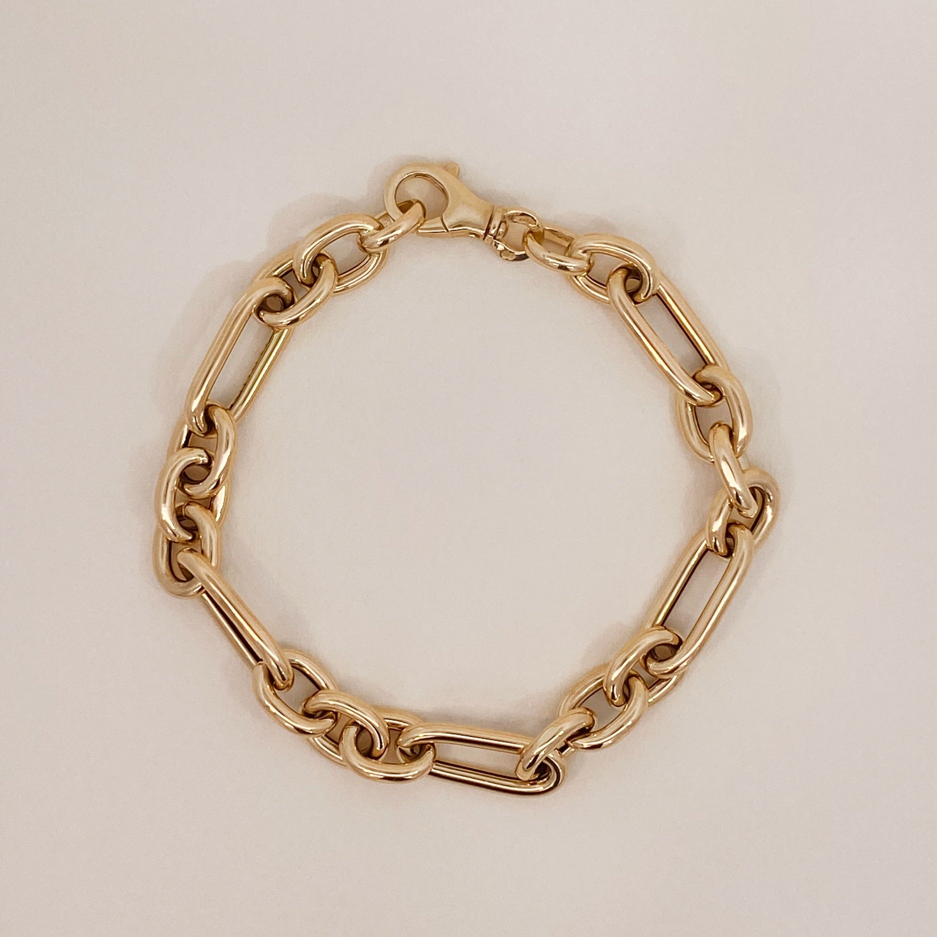 Golden Unique Bold Chain Bracelet