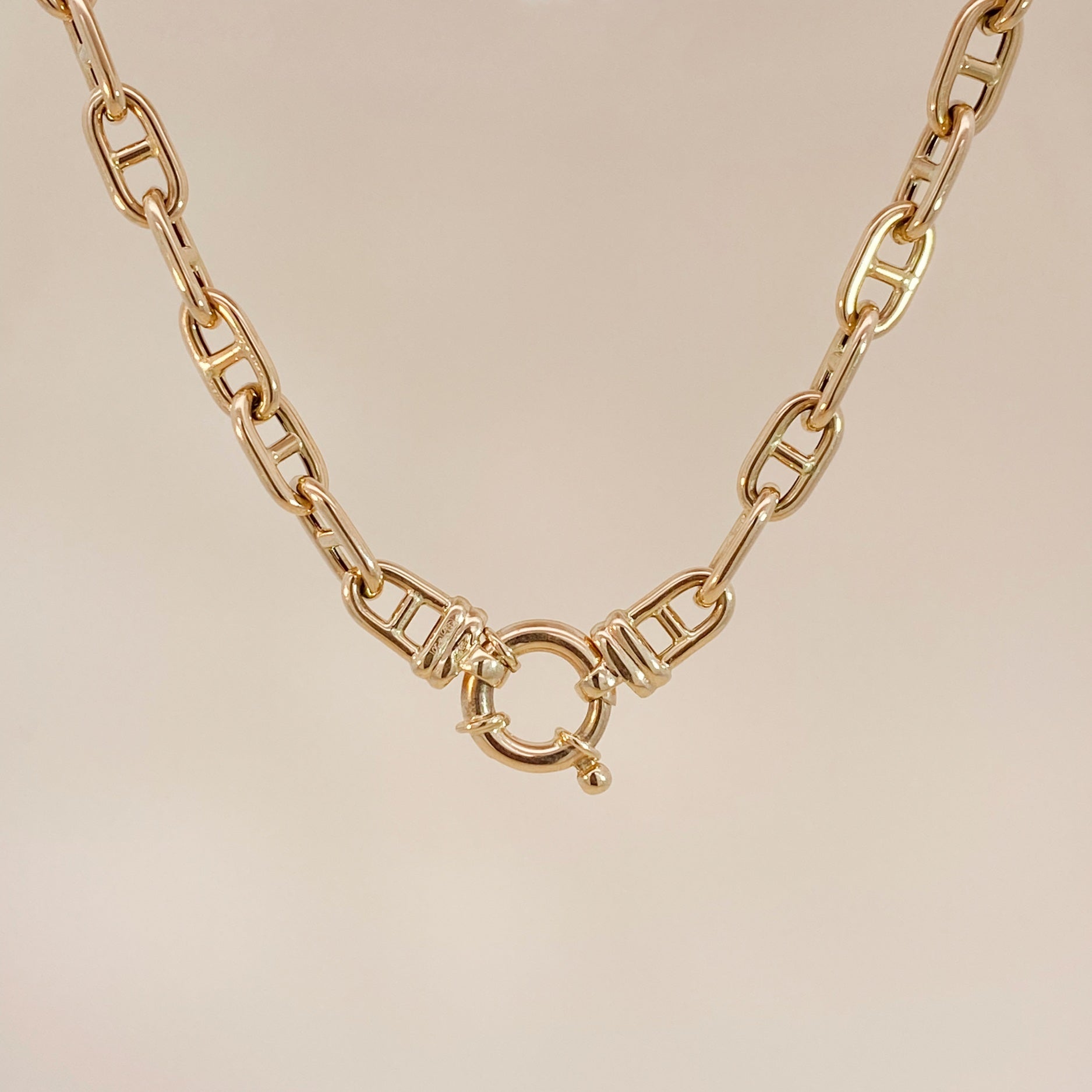Gouden Anchor Chain Necklace