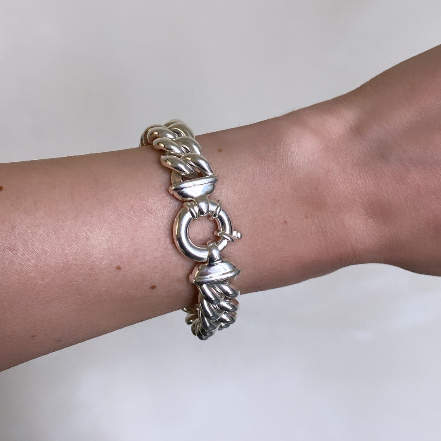 Silver Bold Gourmet Bracelet