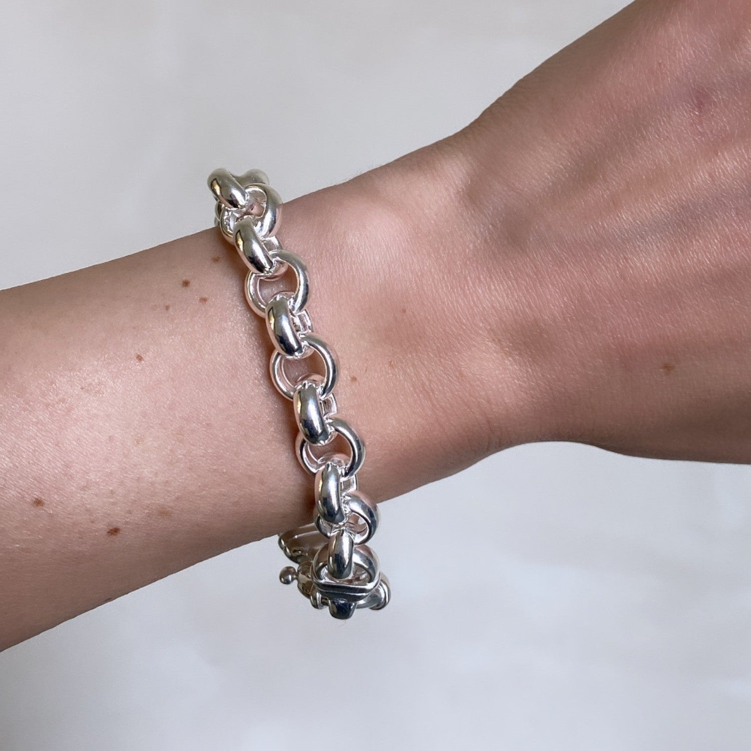 Silver Chunky Jasseron Bracelet