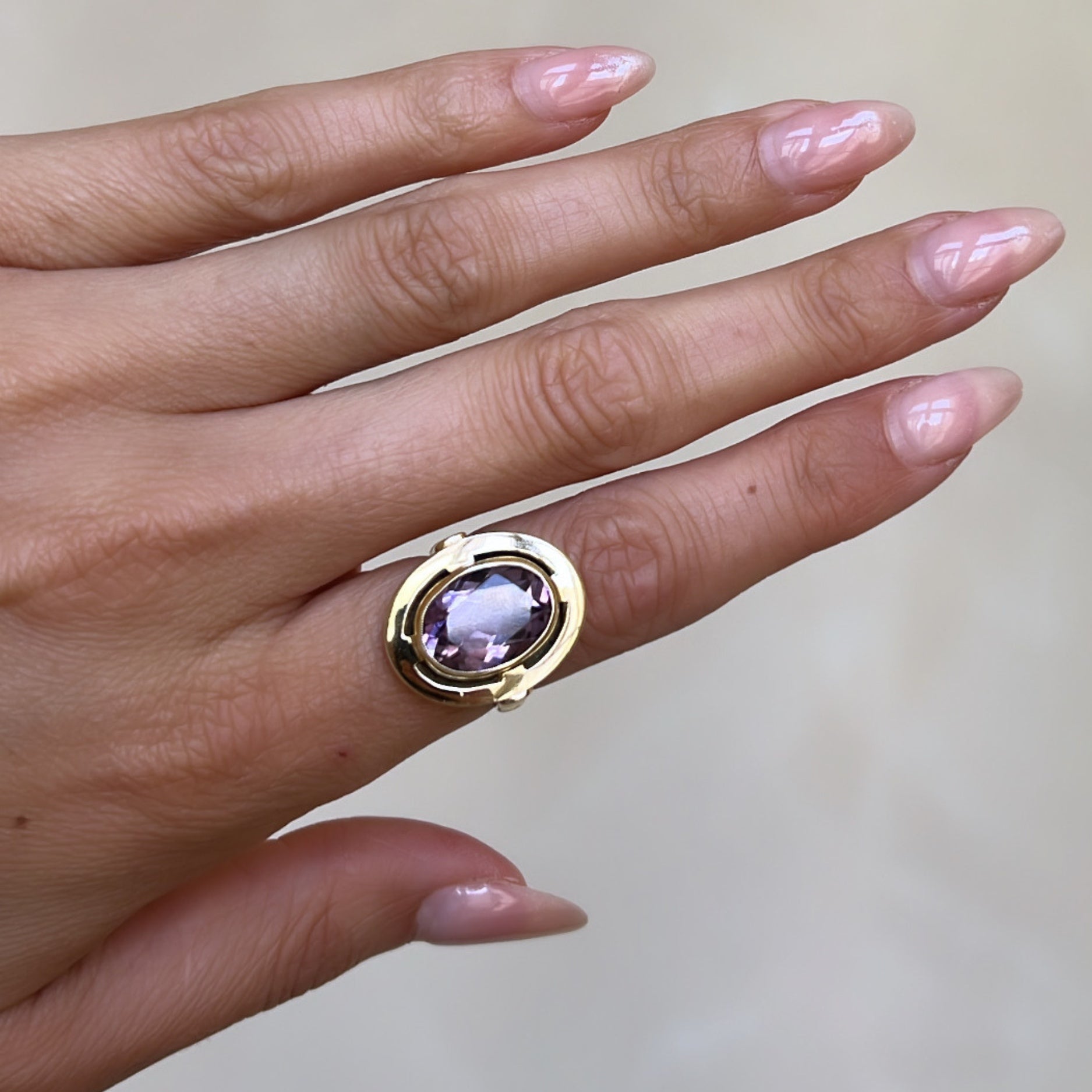 Vintage Amethyst Statement Ring