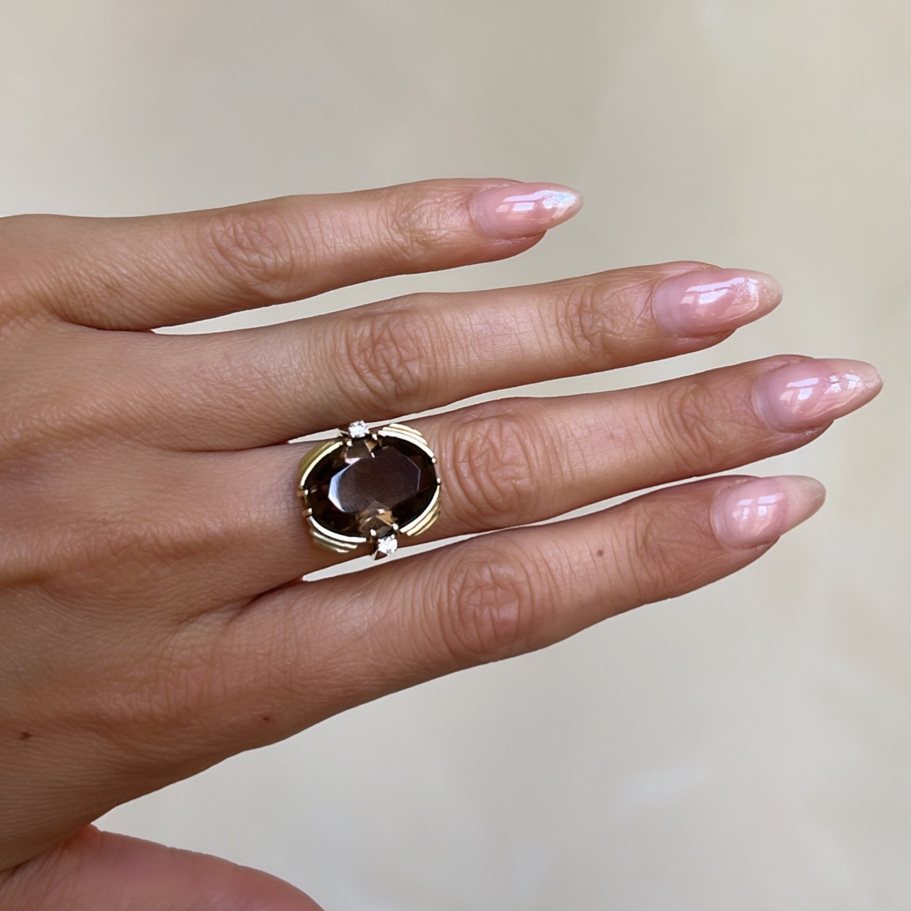 Vintage Smokey Quartz Ring