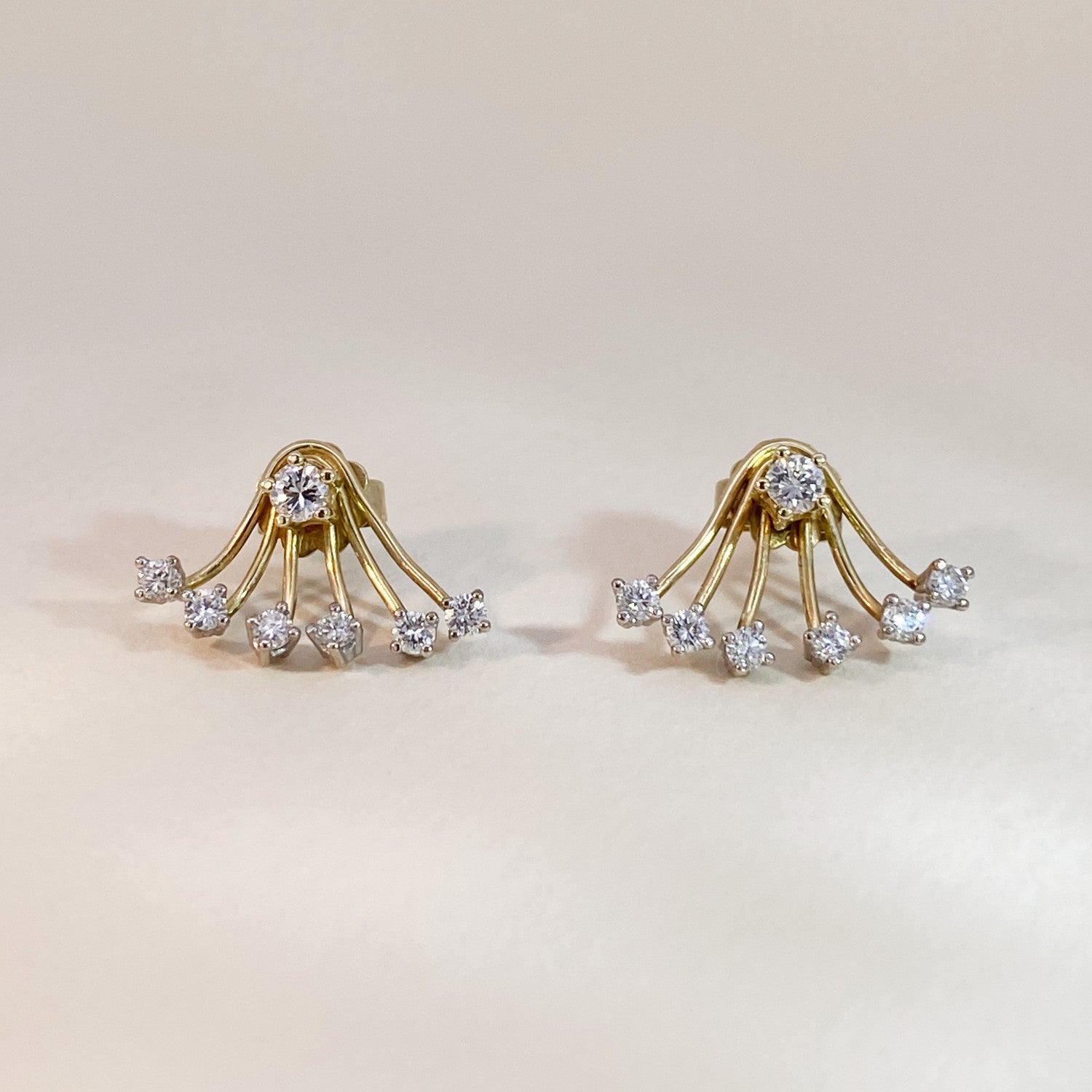 Vintage Unique Diamond Studs