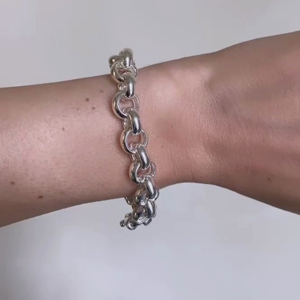 Silver Chunky Jasseron Bracelet video