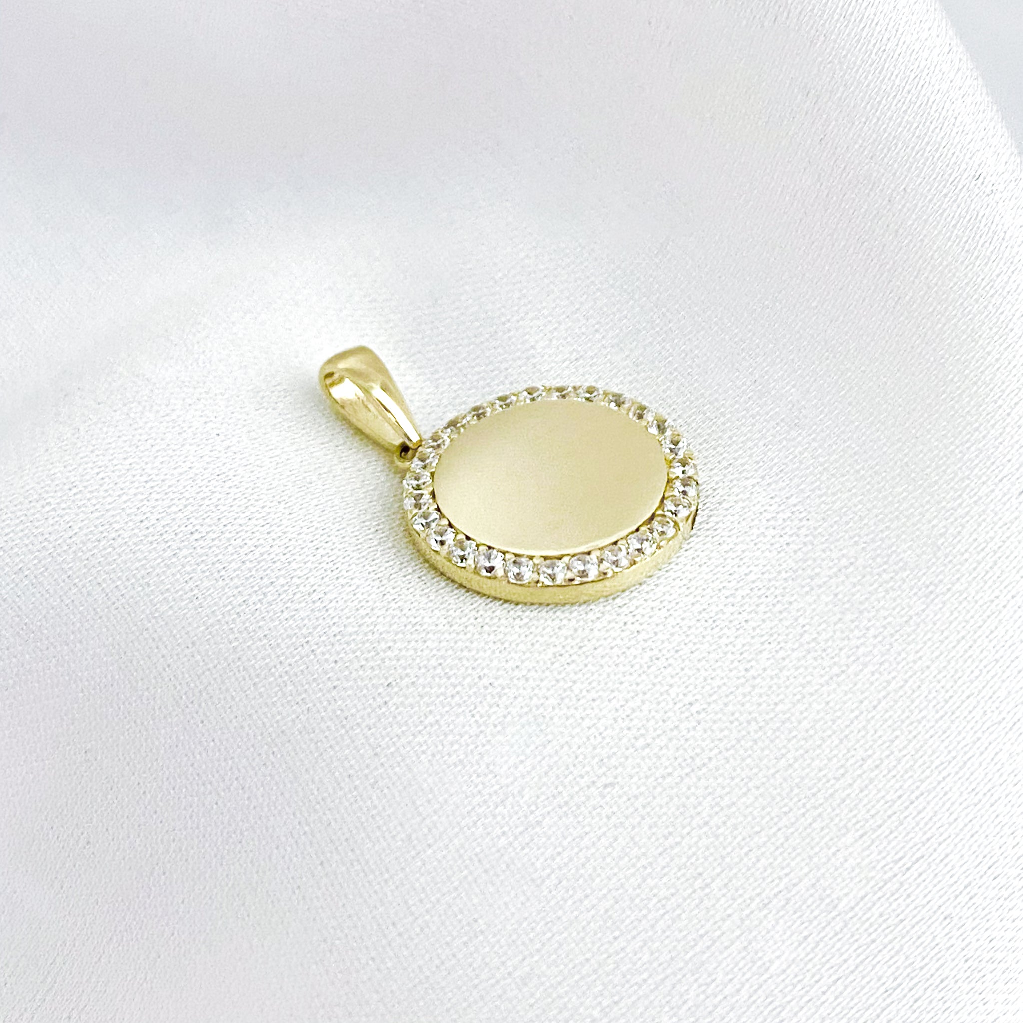 Sparkly Coin Pendant | Oro Jewels